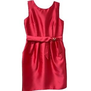 ALEX EVENINGS Womens Formal Party Wedding Dress Size 14 Short Pink Sleeveless